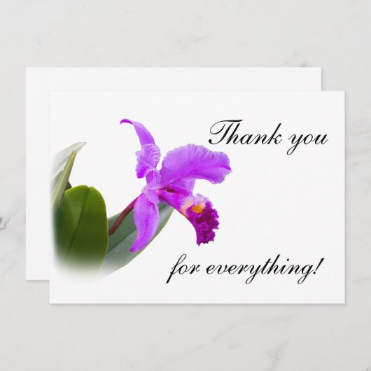 Merci avec l'orchidée (Devant / Derrière)