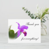 Merci avec l'orchidée (Debout devant)