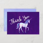 Merci avec Unicorne dans Pastel Aquarelles (Devant / Derrière)