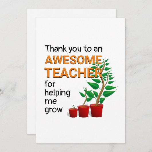 Merci Awome Enseignant (Devant / Derrière)