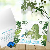 Merci Baby Boy Dino Card - Verdure tropicale