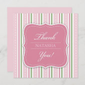 Merci Baby Girl Douche Plat Card (Devant / Derrière)