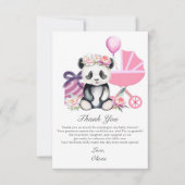 Merci Baby Panda Baby showers cadeaux (Devant)