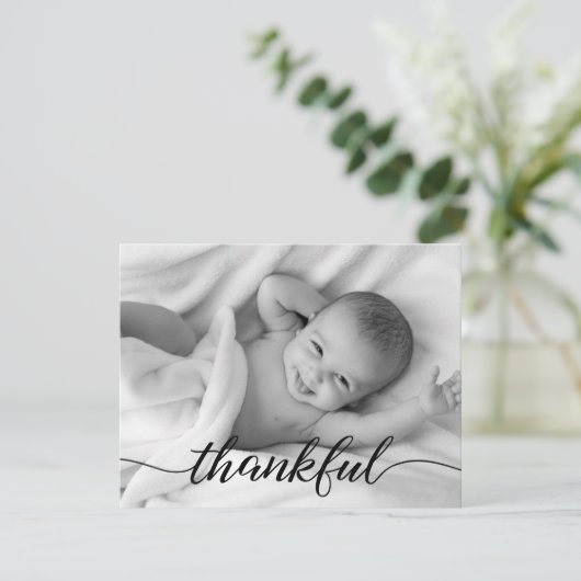 Merci Baby Photo Faire-part de naissance (Debout devant)