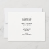 Merci Baby Photo Faire-part de naissance (Dos)