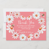 Merci Baby shower Aquarelle et Bumblebee (Devant)