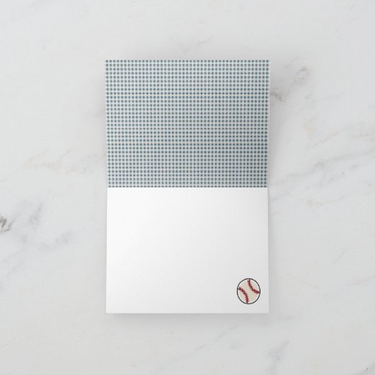 Merci BABY SHOWER BASEBALL (Intérieur)