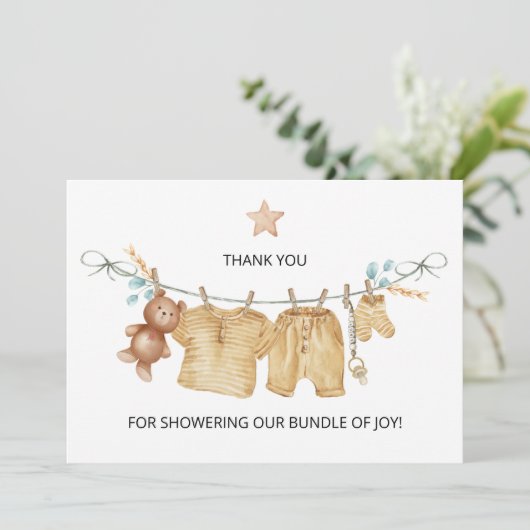 Merci Baby shower Boho (Debout devant)