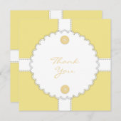 Merci Baby shower Dantel (Devant / Derrière)