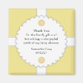 Merci Baby shower Dantel Magnet (Devant)