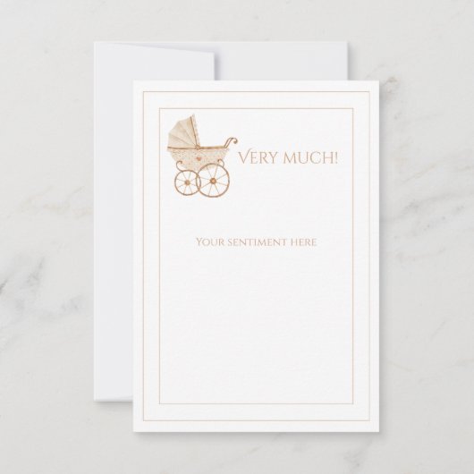 Merci Baby shower d'aquarelle pour bébé (Dos)