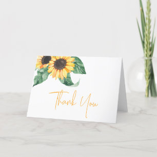 Merci Baby shower de tournesols