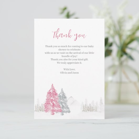 Merci Baby shower d'hiver (Debout devant)