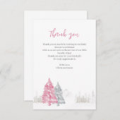 Merci Baby shower d'hiver (Devant / Derrière)