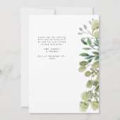 Merci Baby shower élégant Arc botanique photo (Dos)