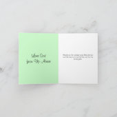 Merci Baby shower Élégant rosé rosé (Intérieur)