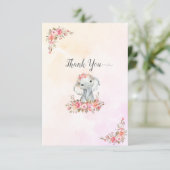 Merci Baby shower éléphant (Debout devant)