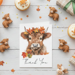 Merci Baby Shower Highland Cow Halloween