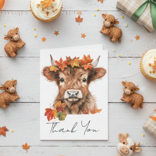 Merci Baby Shower Highland Cow Halloween