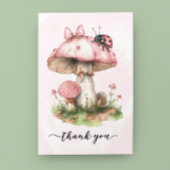 Merci Baby shower Ladybug Champignon