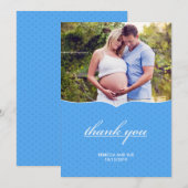 Merci Baby shower photo carte plat (Devant / Derrière)