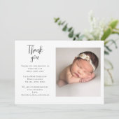 Merci Baby shower photo manuscrite (Debout devant)