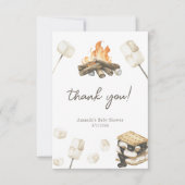 Merci Baby shower Watercolor S'more (Devant)