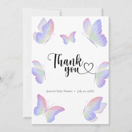 Merci Baisers à papillon (Devant)