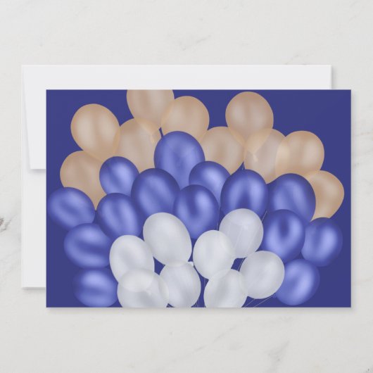 Merci ballon bleu marine ours en peluche garçon Ba (Dos)