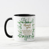 Merci Baptême Mug - Prêtre, Godparents, Autres (Gauche)