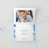 MERCI bar-mitsva bleu foncé peint moderne (Intérieur)