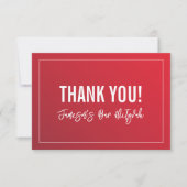 MERCI BAR MITZVAH dégradé rouge moderne bordeaux (Devant)