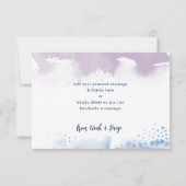 MERCI BAR MITZVAH étoile bleu violet aquarelle (Dos)