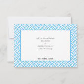 MERCI BAR MITZVAH grille minimaliste bleu gris (Dos)