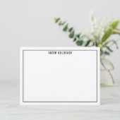 MERCI BAR MITZVAH moderne en grille noire (Debout devant)