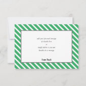 MERCI BAR MITZVAH moderne garçon simple vert gris (Dos)