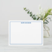 MERCI BAR MITZVAH moderne simple bleu royal (Debout devant)