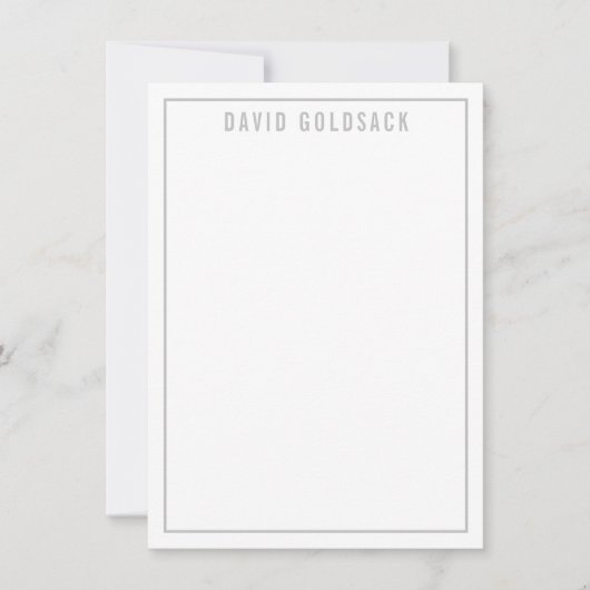 MERCI BAR MITZVAH moderne simple nom gris pâle (Devant)