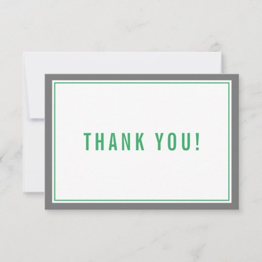 MERCI BAR MITZVAH rayure moderne nfl gris vert (Devant)