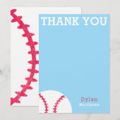 Merci Baseball Sports Bleu Personnalisé (Devant / Derrière)