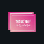 MERCI BAT MITZVAH dégradé rose vif moderne<br><div class="desc">par kat massard >>> https://linktr.ee/simplysweetpaperie <<<</div>