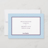 MERCI BAT MITZVAH moderne bord bleu aubergine (Dos)