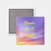 Merci Be To GOD aimant (Recto/Verso)