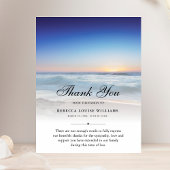 Merci Beach Ocean Funeral Photo Sympathy Grief