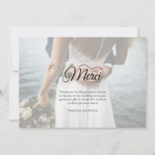 Merci Beacoup Mariage photo Merci (Dos)