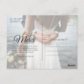 Merci Beacoup Wedding Bedankt Briefkaart (Achterkant)