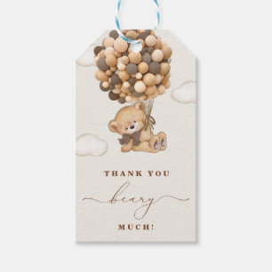 Merci Beary beaucoup de étiquettes cadeaux