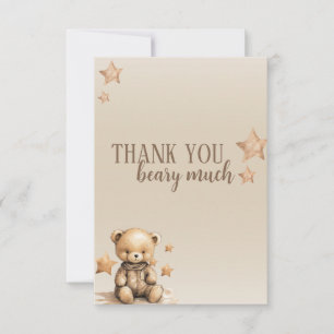 Merci Beary Carte de remerciements