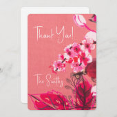 Merci Beau rose cerisier fleuri Art Floral (Devant / Derrière)