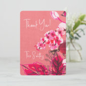 Merci Beau rose cerisier fleuri Art Floral (Debout devant)